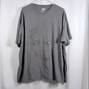 Marvel Groot Graphic T Shirt Gray Short Sleeve Guardians Galaxy